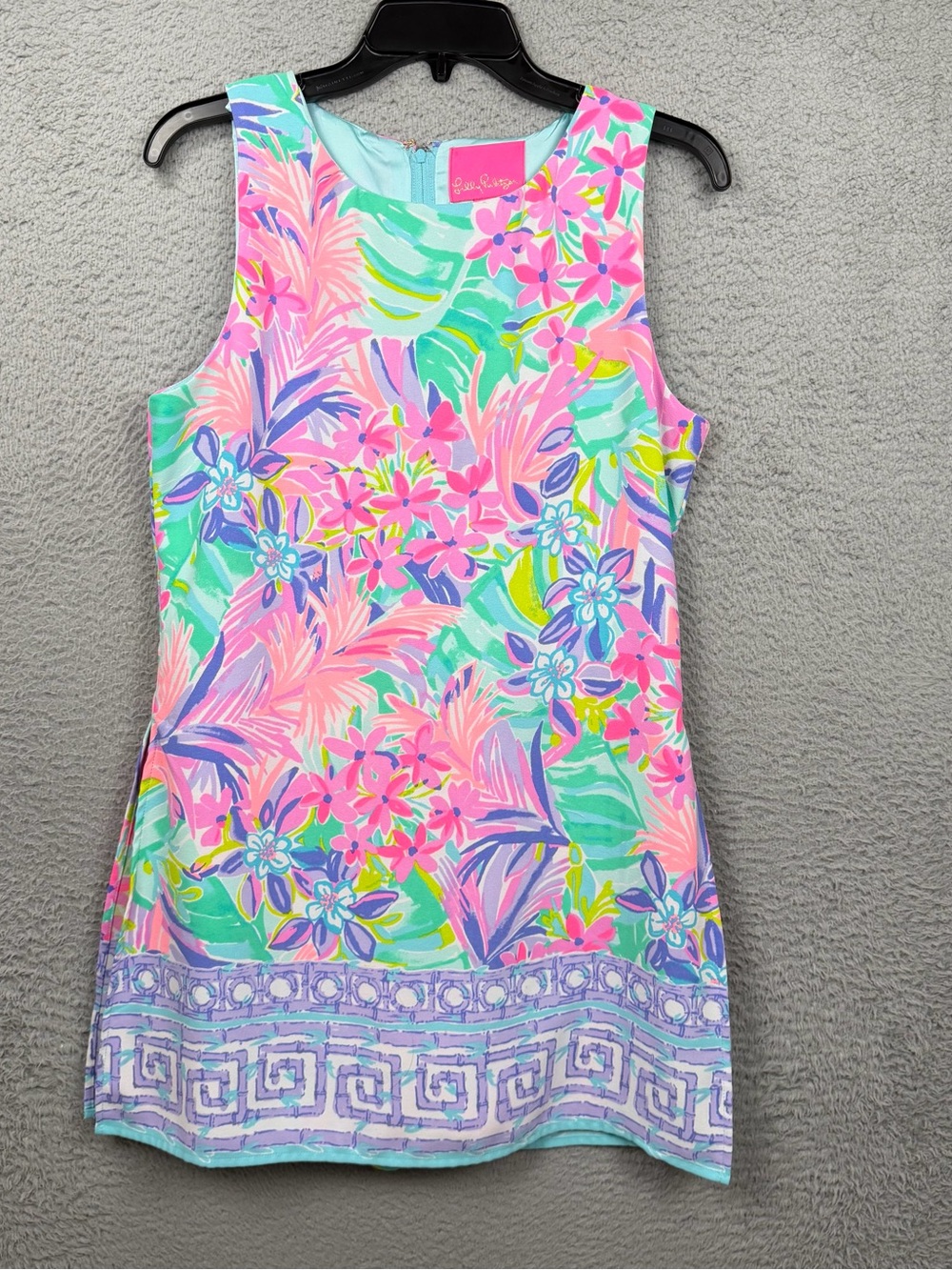 Lilly Pulitzer Adalina Romper Dress Womens 6 Multicolor Floral Preppy Casual